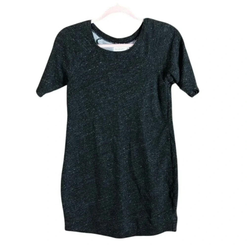 Abercrombie & Fitch Gray Heathered Raglan Short Sleeve‎ T-Shirt Dress XS